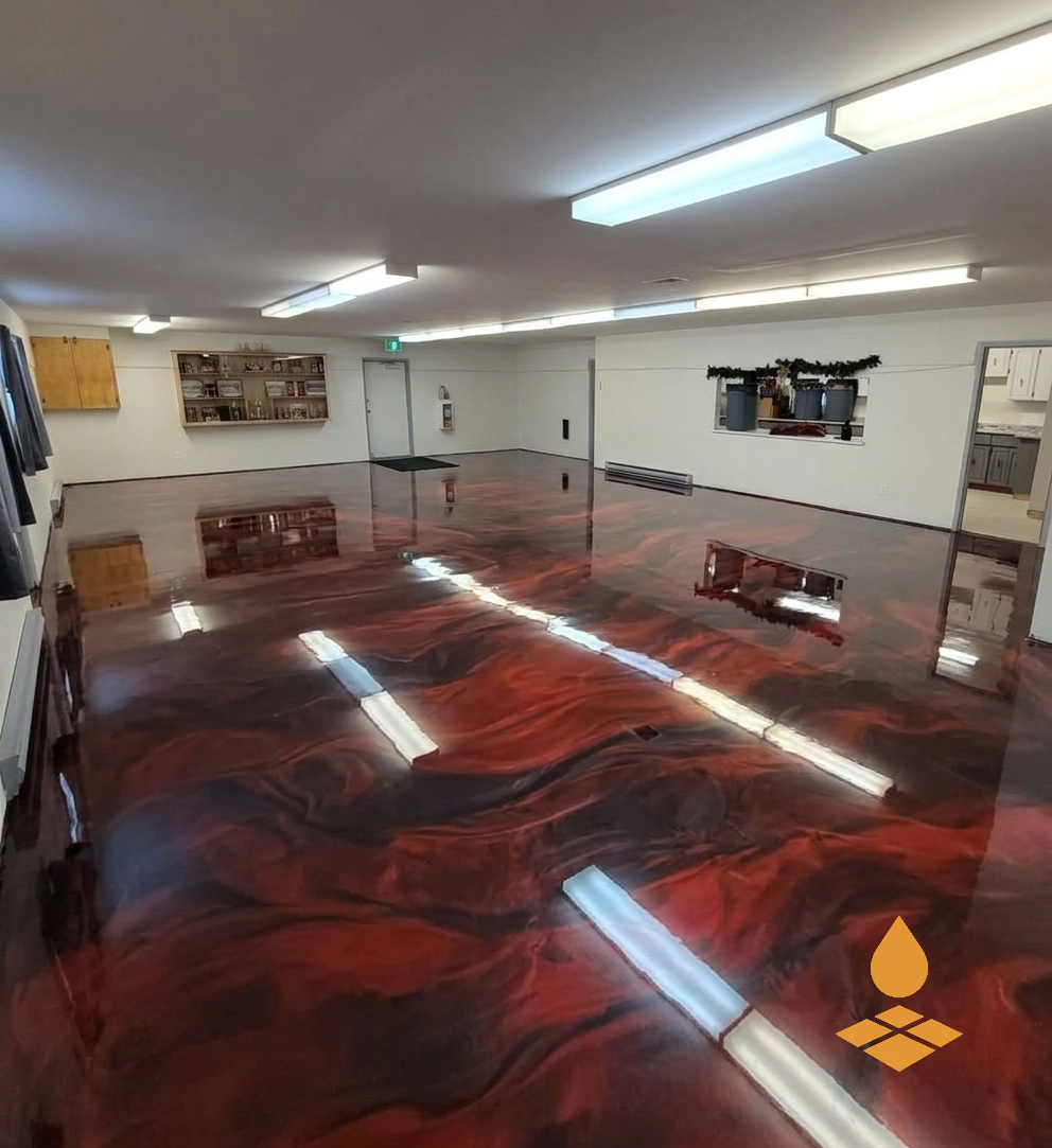 Crimson Lava metallic finish